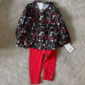 9 months top and pants set